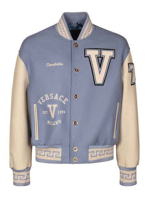 men's versace varsity jacket|versace denim jacket men.